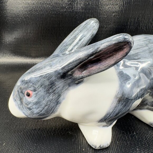 Vintage Italian Pottery Bunny Rabbit 12inch Ceramic Figurine Made In Italy VTG - Picture 14 of 15